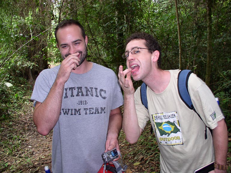 Ben Starr eating termites in Belize