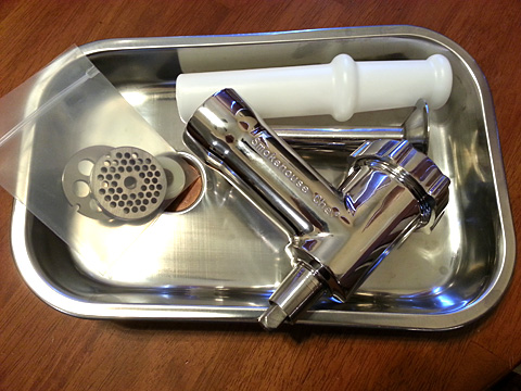 stainless meat grinder