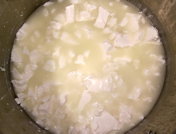 The separation of curds and whey...a part of the cheesemaking process for every cheese from Asiago to Zamorano.