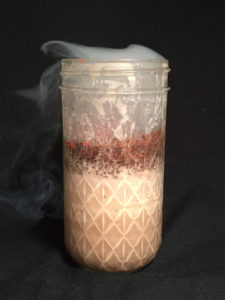 The ice cream from this recipe was used to create a smoked milkshake with bourbon for my restaurant FRANK. We sealed apple wood smoke in the mason jar just before serving.